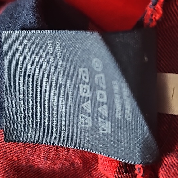 Tommy Hilfiger Red Plaid Flannel Shirt Long Sleeves Women's Size Medium - Picture 14 of 14